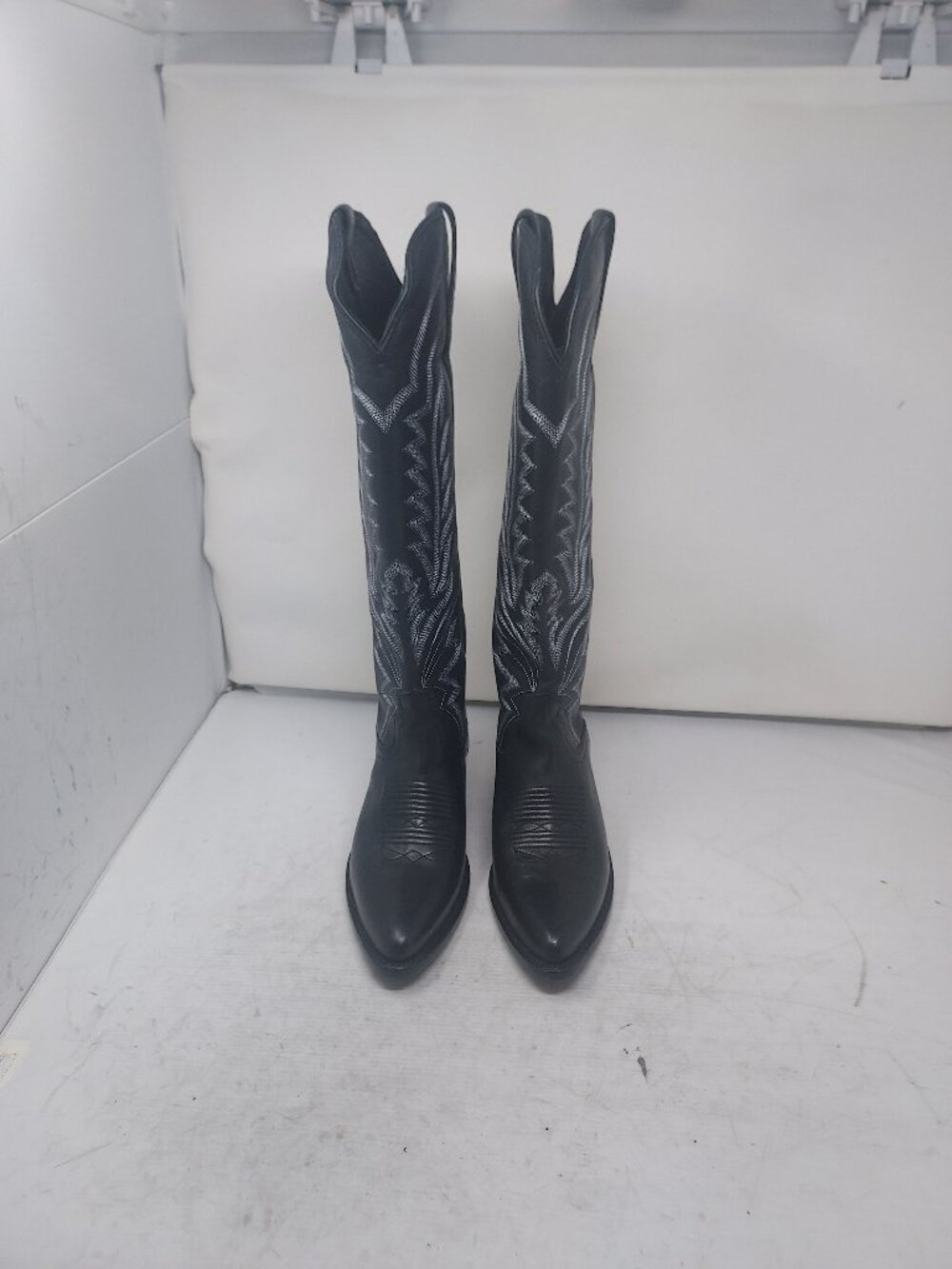 Tecovas WOMENS Black Midnight The Abby Cowboy Tall Boot - Picture 4 of 10